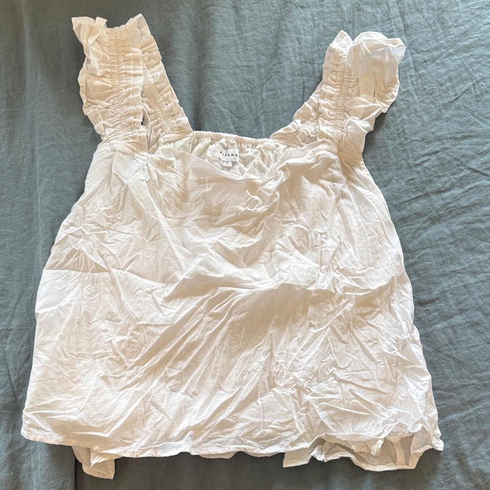 Piyama White Ruffled Blouse